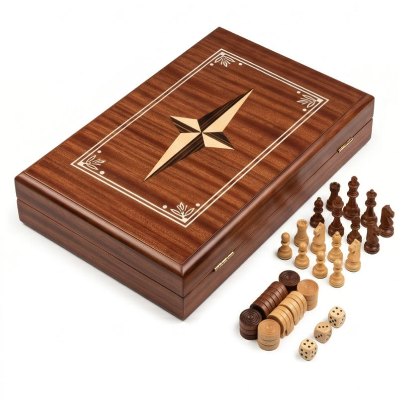 Wooden Backgammon Board